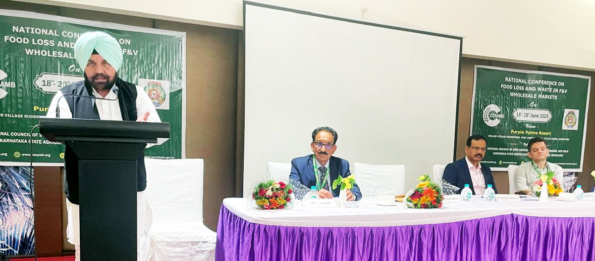 Better management system needed to prevent loss and wastage of fruits and vegetables - Harchand Singh Barsat.